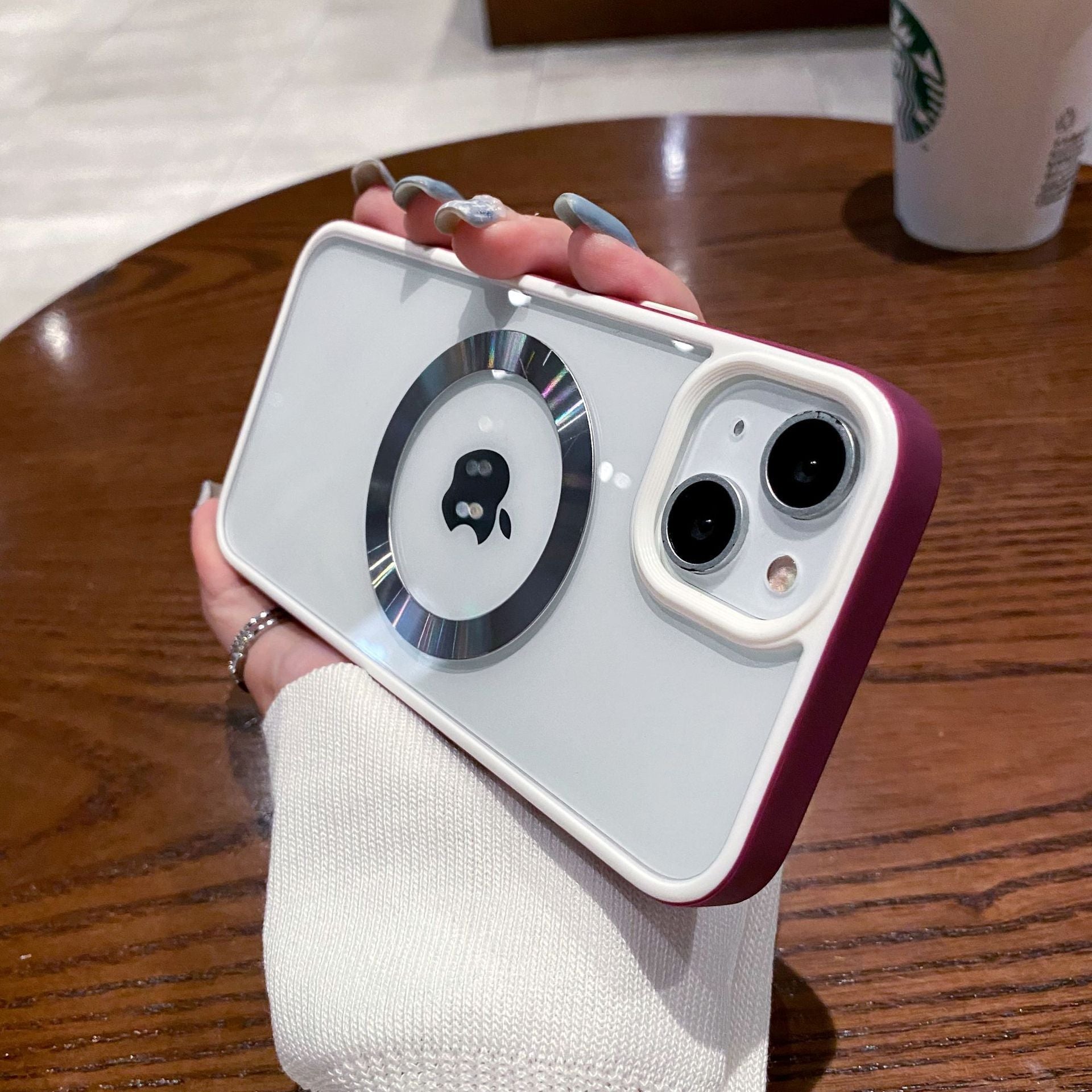 GlassMag Transparent MagSafe Magnetic iPhone Case