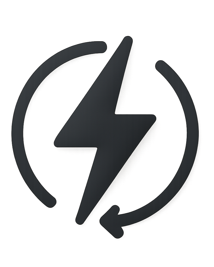 charging lighting icon soft black colour