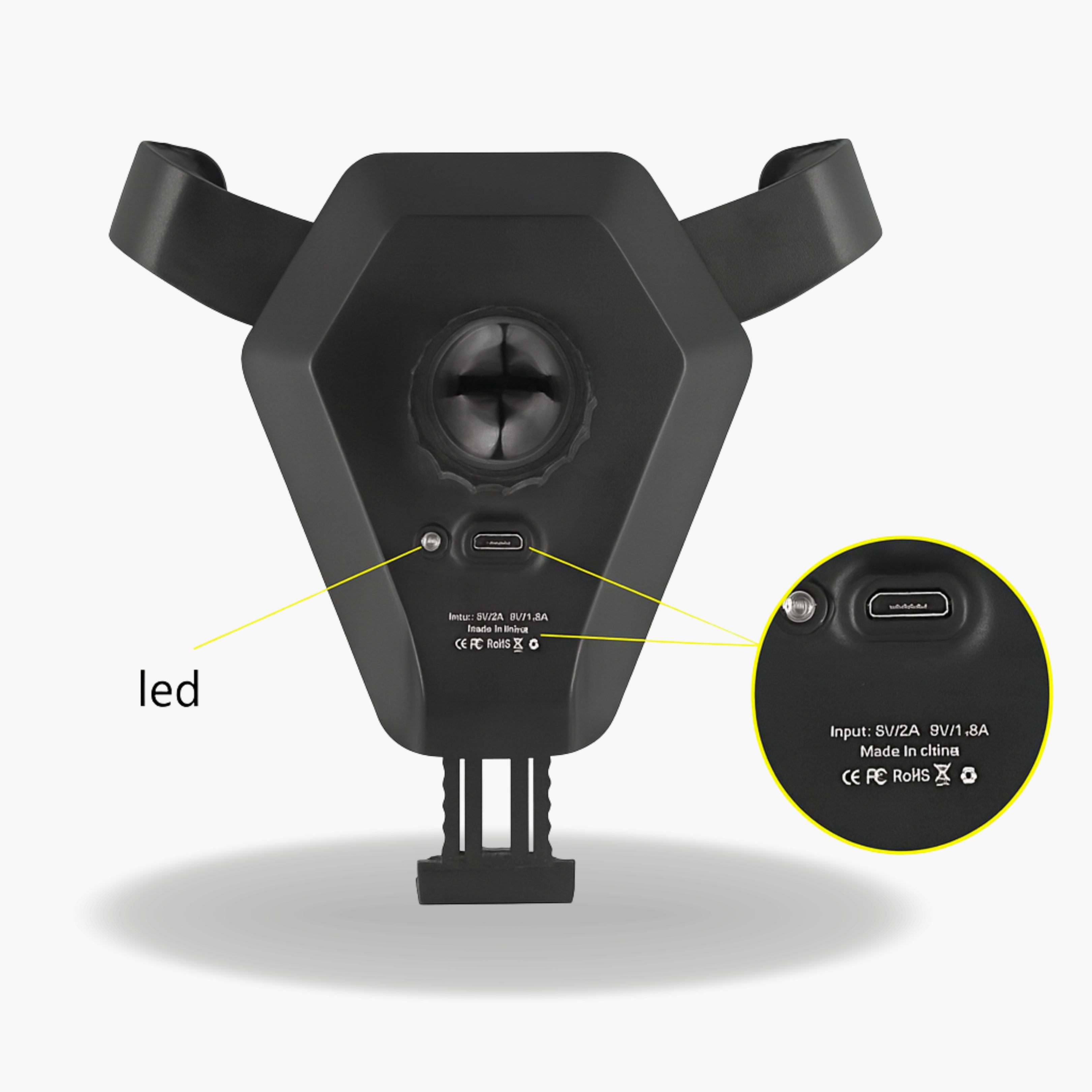 GlowCharge Wireless Car Charger