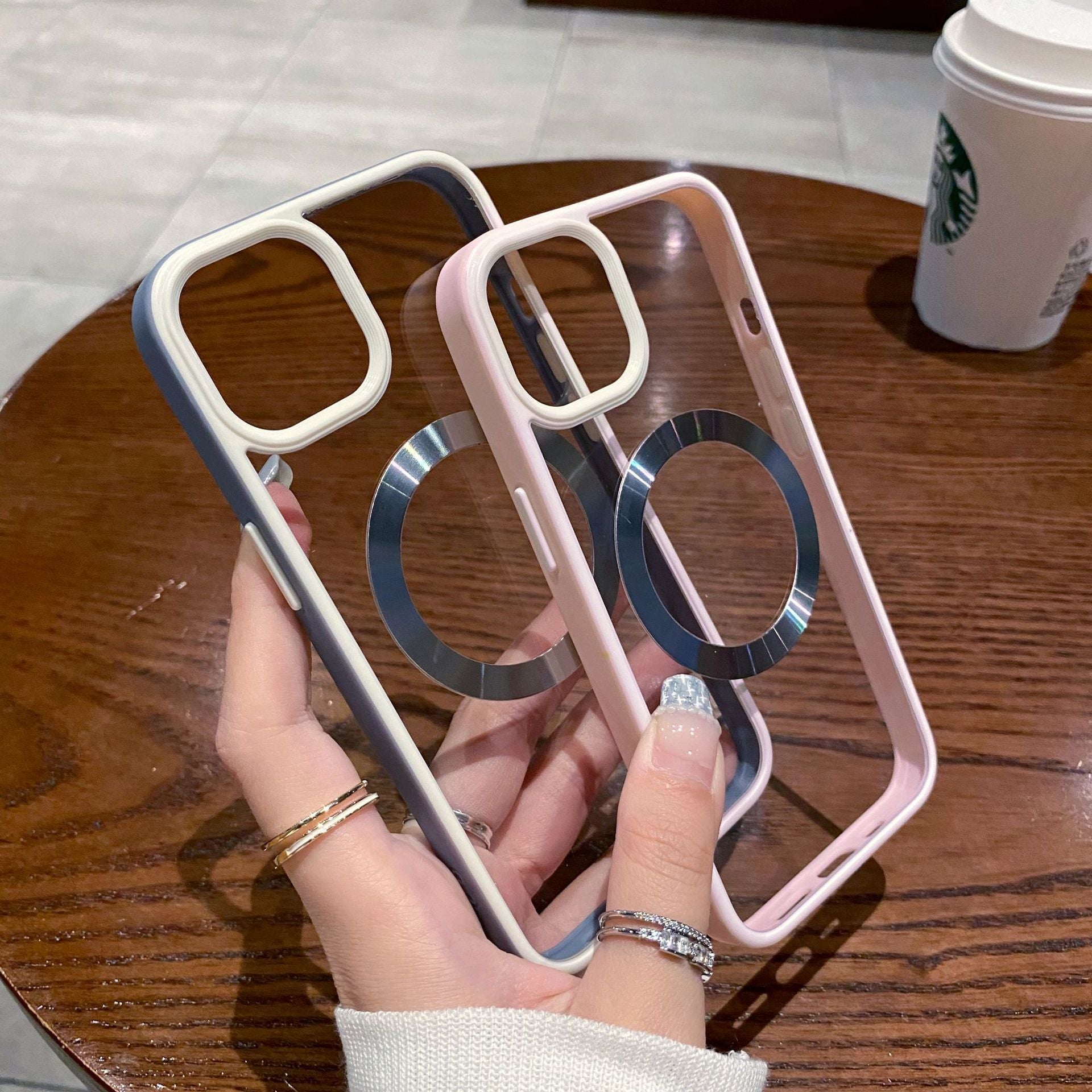 GlassMag Transparent MagSafe Magnetic iPhone Case