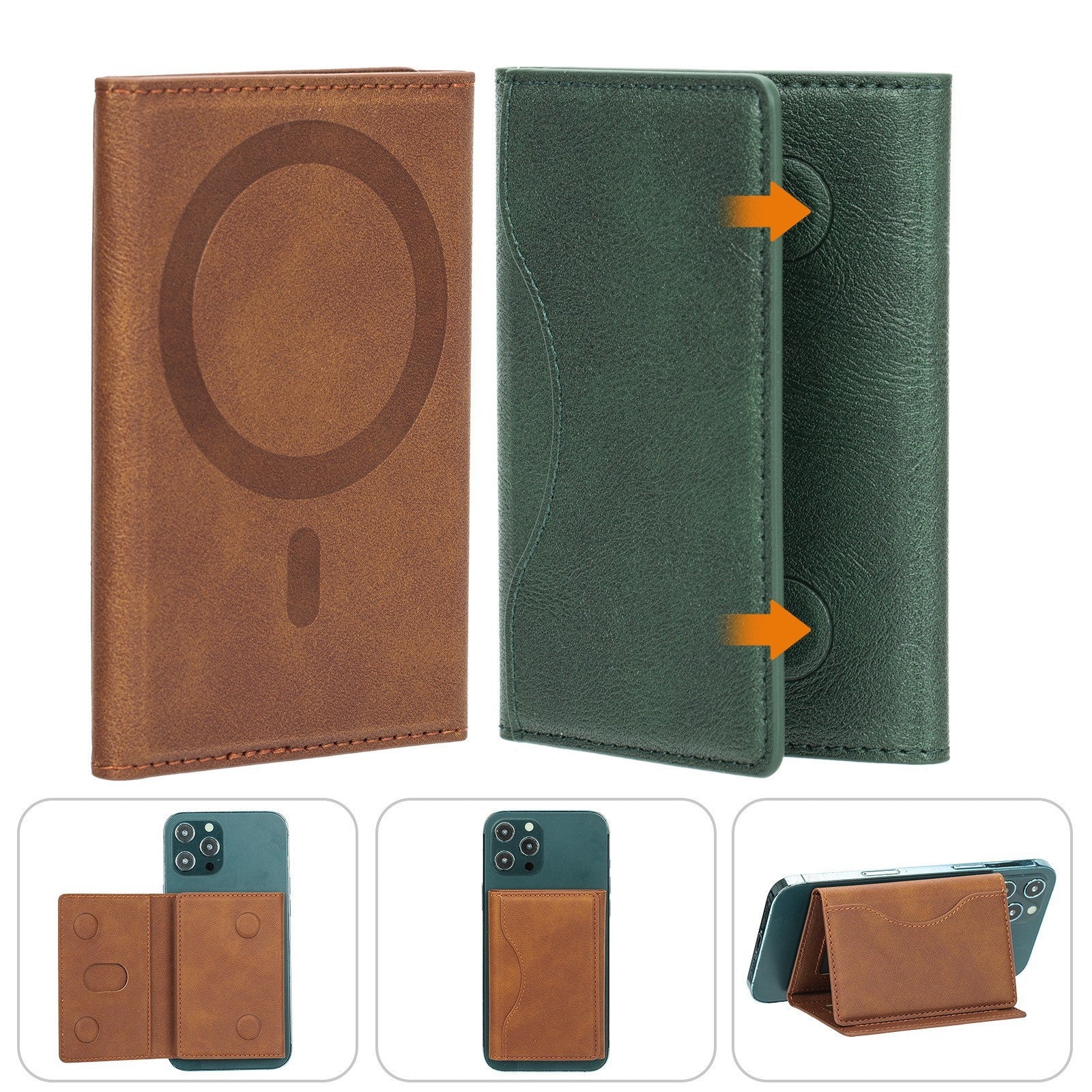 TriHold MagSafe Magnetic Wallet Card Holder